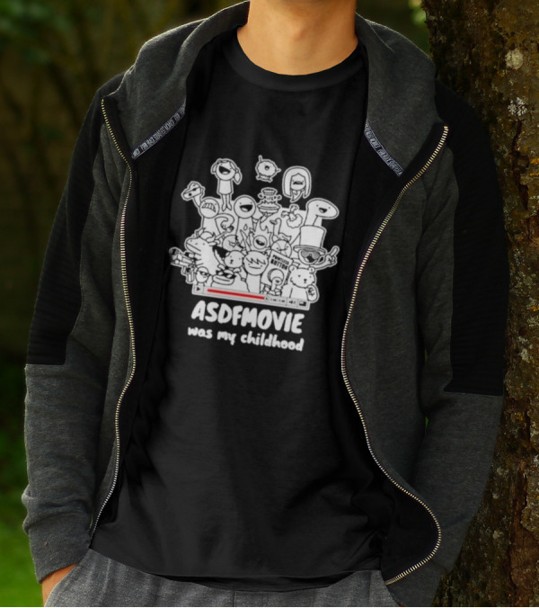 Sharkrobot ASDFMovie Characters Nostalgia Childhood Collection T-Shirt