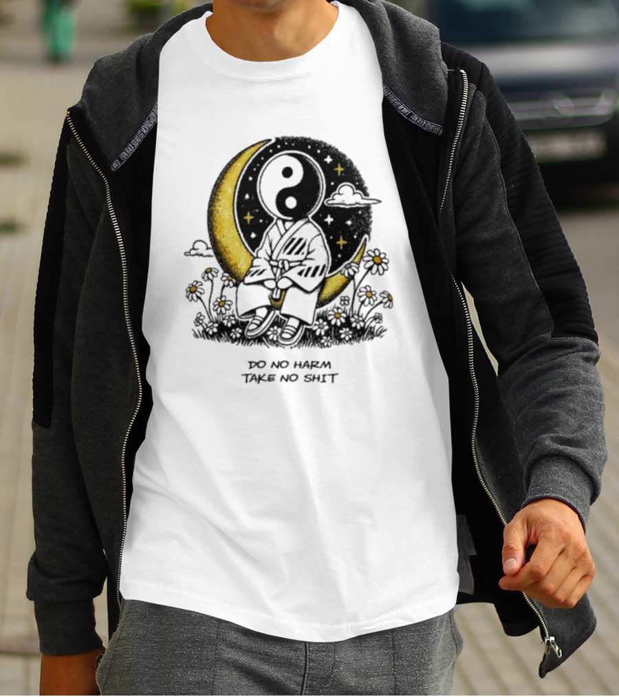 Third Eye Kingdom Yin Yang Moon Do No Harm Take No Shit T-Shirt