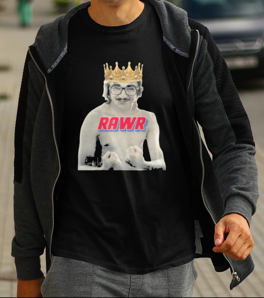 RAWR Young Greg Cote Wearing Crown T-Shirt