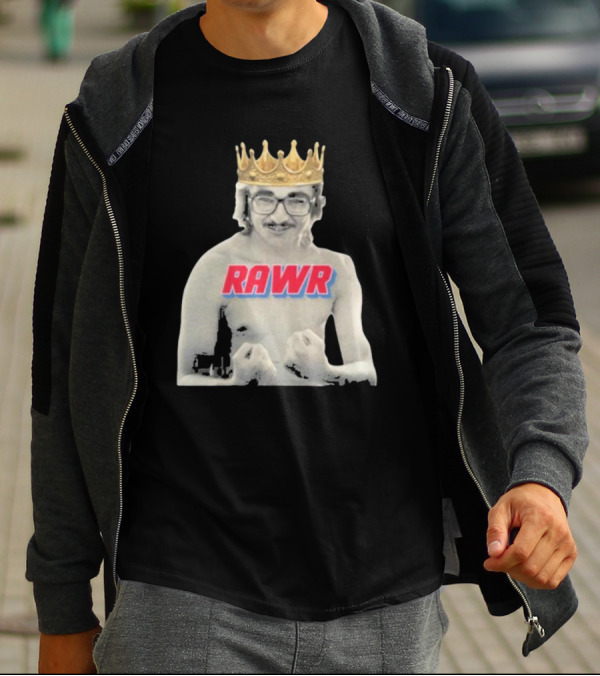 RAWR Young Greg Cote Wearing Crown T-Shirt