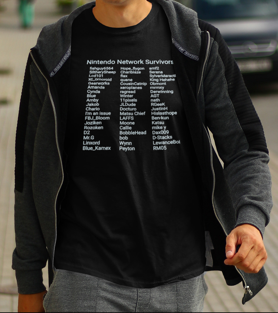 Nintendo Network Survivors Fishguy6564 Hope_flygon Smf2 SiltherySheep Chariblaze Serena Quane Blue_Kamex Wyn Peyton Ben-kun Katsu T-Shirt