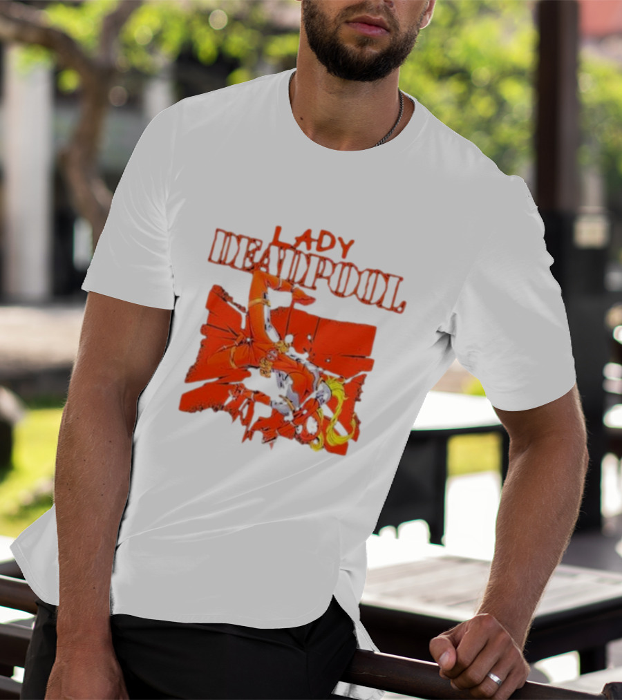 Rob Liefeld Lady Deadpool T-Shirt