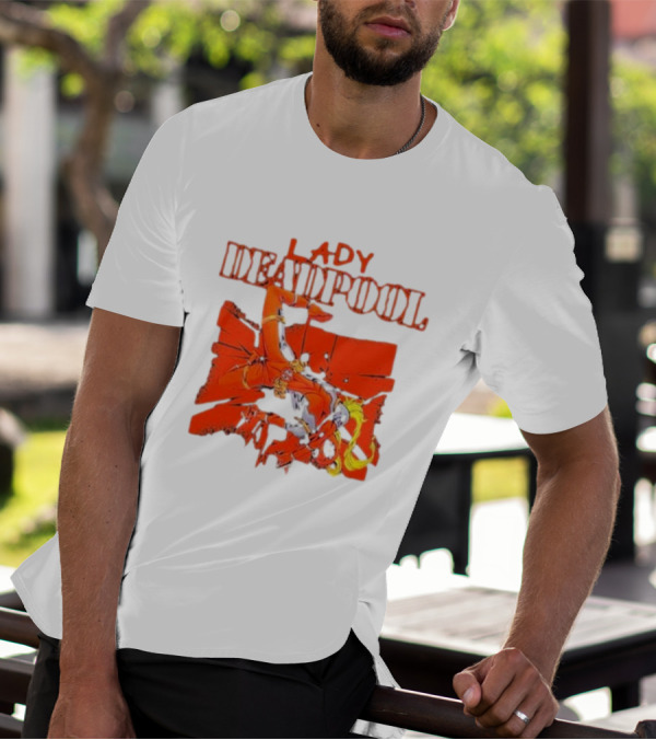 Rob Liefeld Lady Deadpool T-Shirt