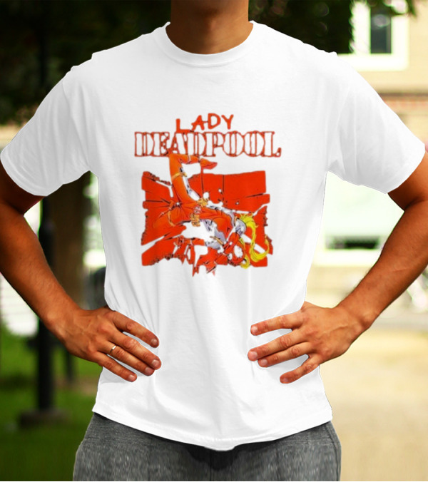Rob Liefeld Lady Deadpool T-Shirt
