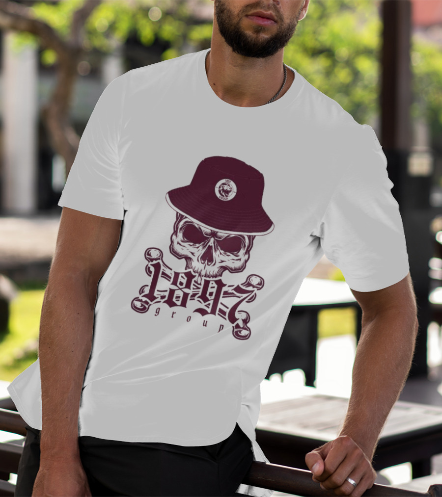 1897 Group Skull With Hat T-Shirt