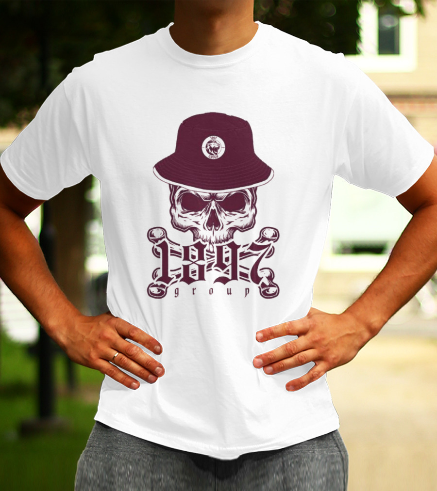 1897 Group Skull With Hat T-Shirt