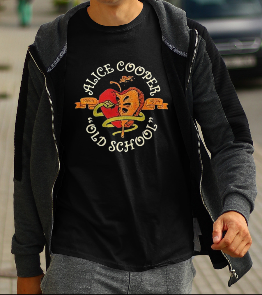 Alice Cooper Old School 1964 1974 Snake And Apple T-Shirt