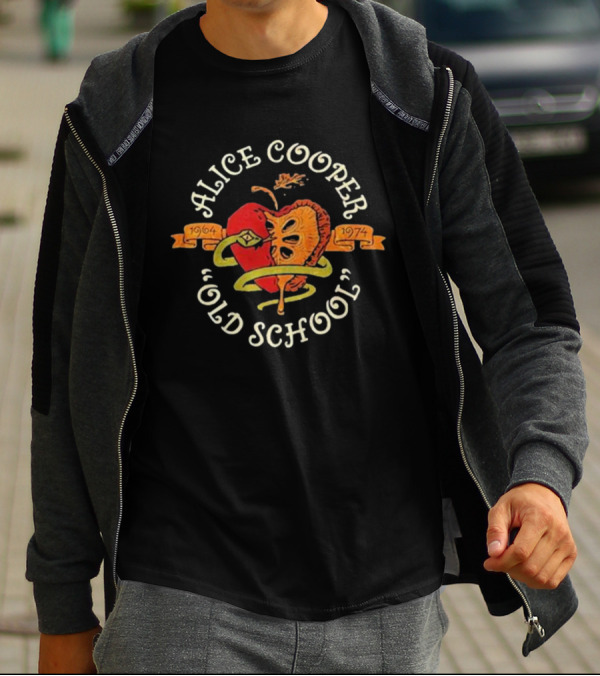 Alice Cooper Old School 1964 1974 Snake And Apple T-Shirt