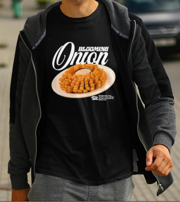 Blooming Onion One Large Onion Cut Served With Dipping Sauce T-Shirt
