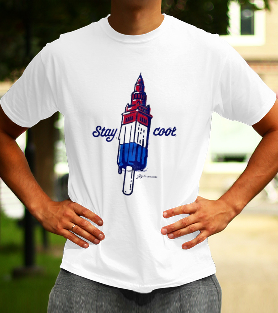 Cleveland Stay Cool Tower Popsicle T-Shirt
