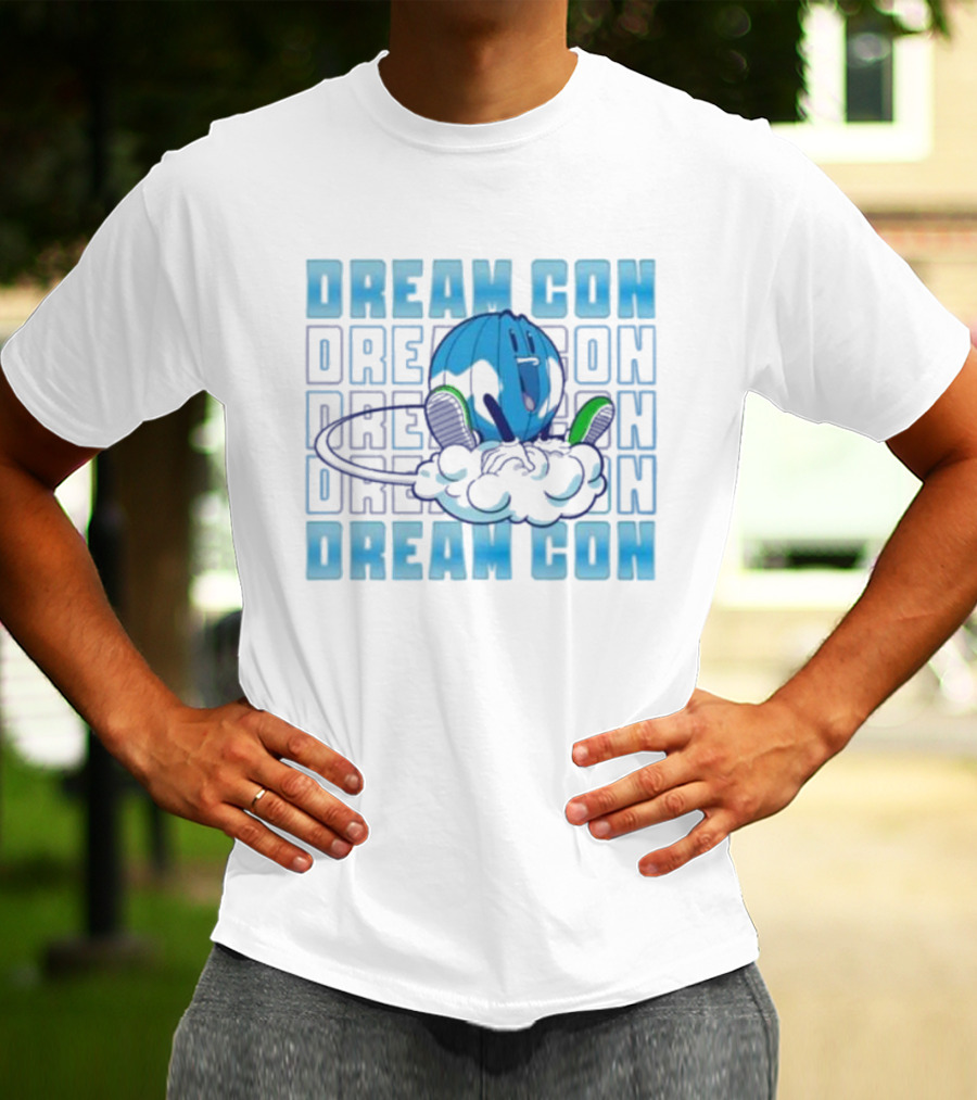 Dream Con Globoy Blue Planet And Sneakers T-Shirt