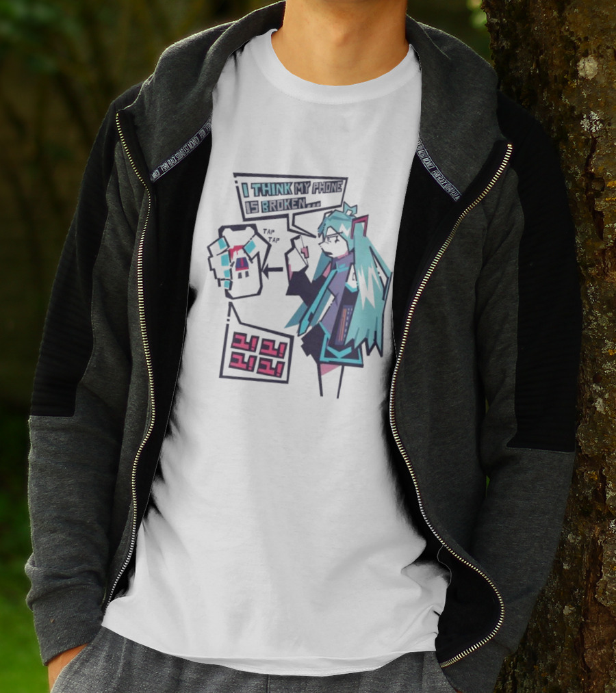 I Think My Phone Is Broken Tap Tap になに Nani Nani T-Shirt
