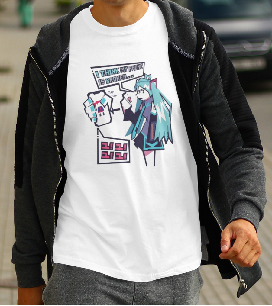 I Think My Phone Is Broken Tap Tap になに Nani Nani T-Shirt