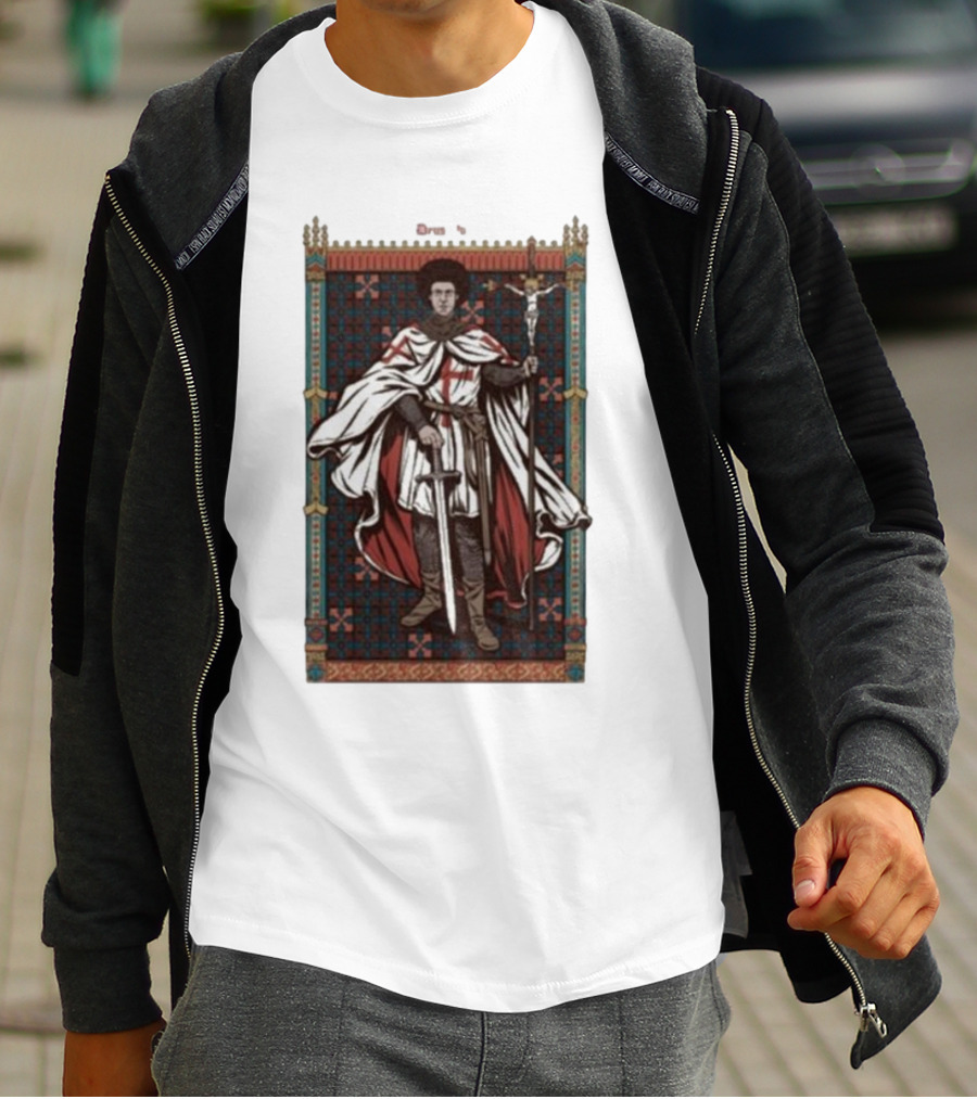 Lotus Eaters Fr Robinson Deus Vult Medieval Knight Tapestry T-Shirt
