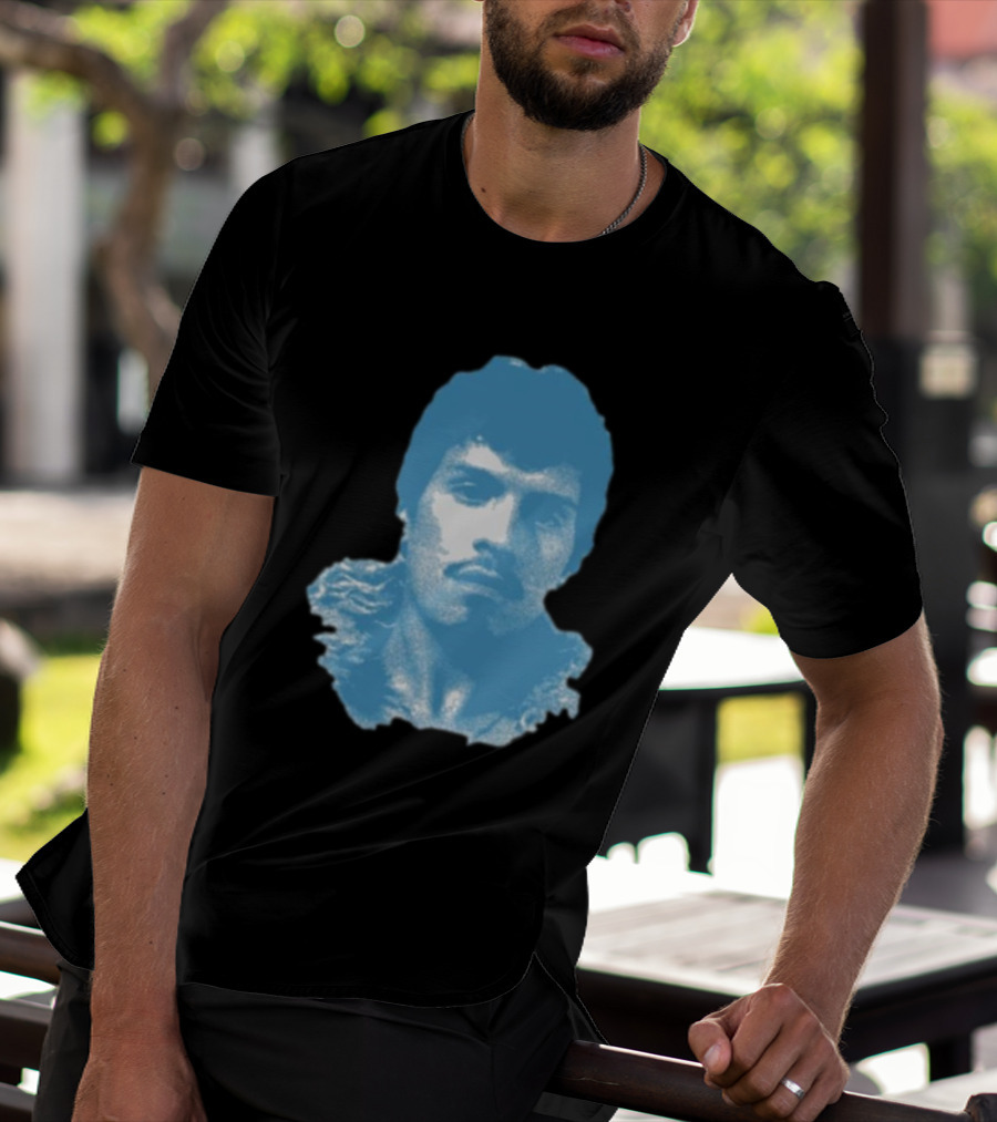 Omar Apollo God Said No Jumbo Blue T-Shirt