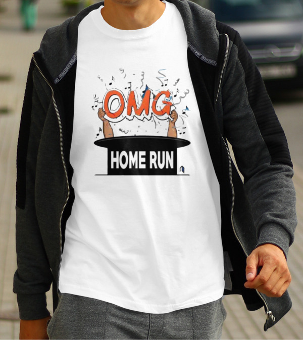 OMG Home Run From Magic Hat With Music Notes T-Shirt