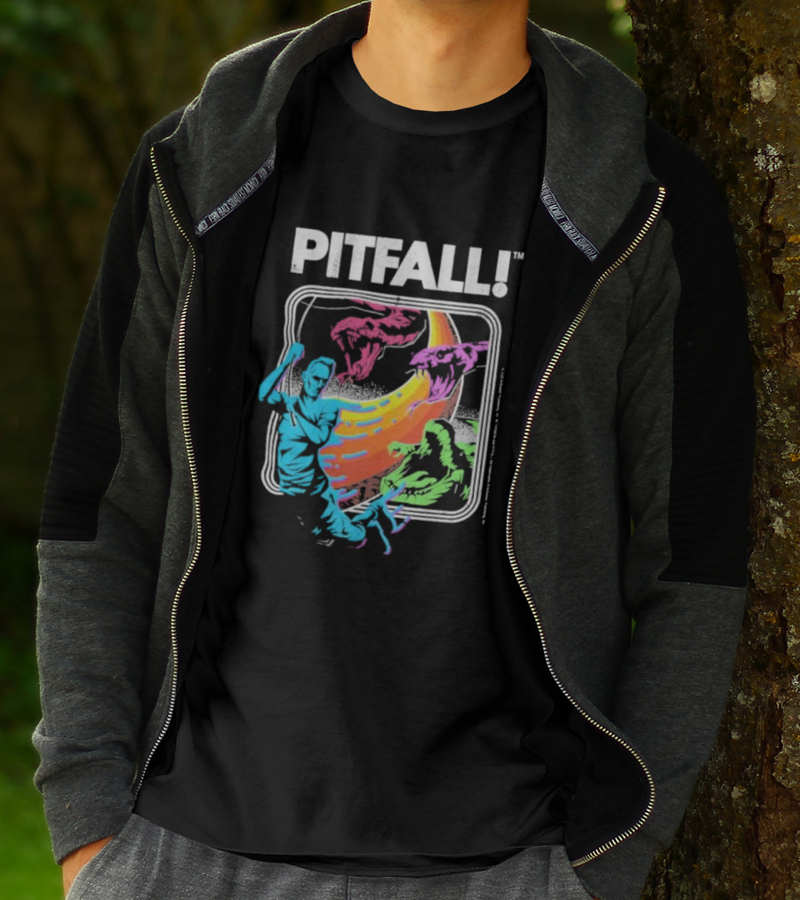 Seven Squared Pitfall Retro Adventure Gaming T-Shirt