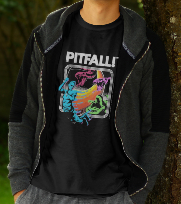 Seven Squared Pitfall Retro Adventure Gaming T-Shirt