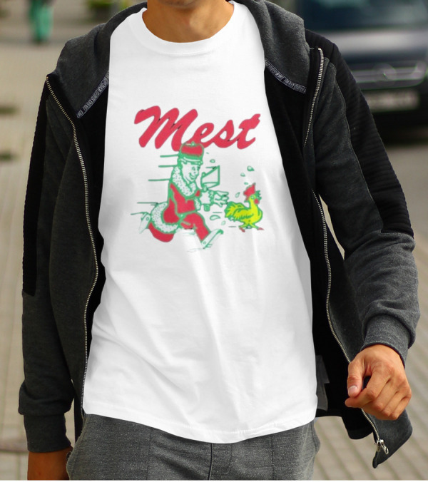 Tony Lovato X Mest The Boys Santa Running With Chicken T-Shirt