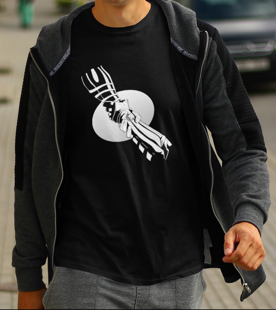 You’re Not Alone Holding Hands Black And White Version T-Shirt