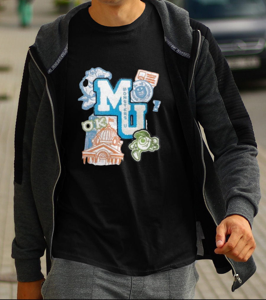 MU Monsters University Disney OK Patch T-Shirt