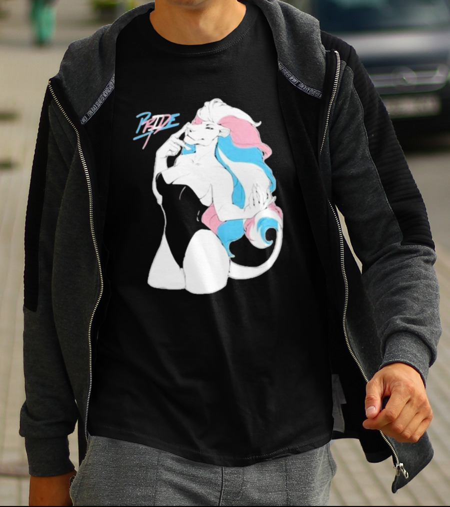 Pride Lioness Trans Flag Colors T-Shirt