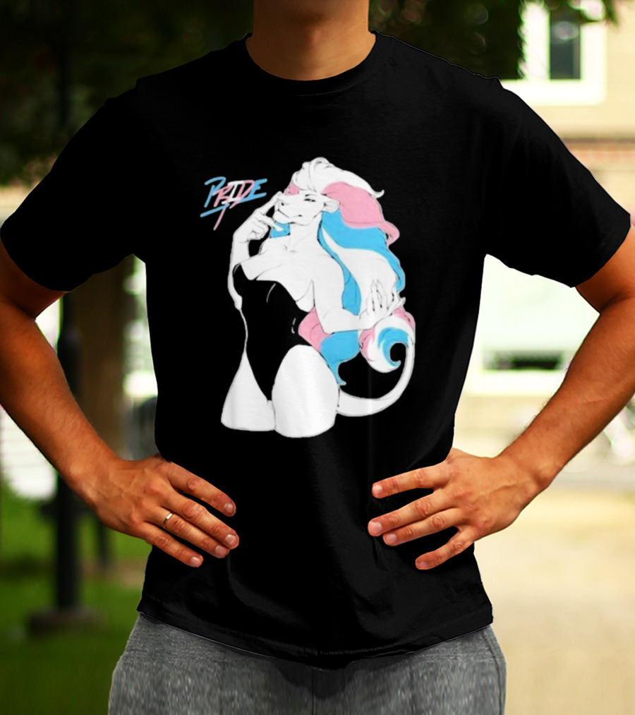 Pride Lioness Trans Flag Colors T-Shirt