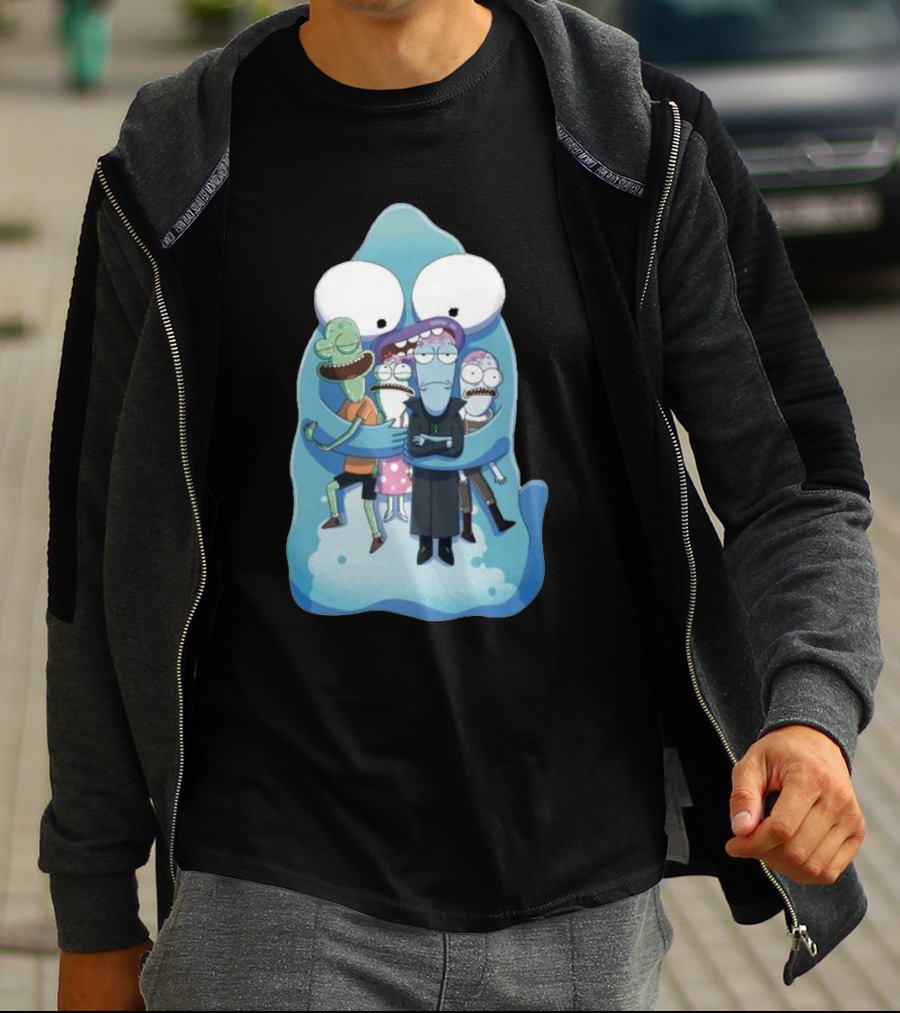 Pupa Hug With Solar Opposites Characters T-Shirt