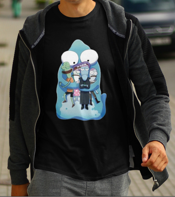 Pupa Hug With Solar Opposites Characters T-Shirt