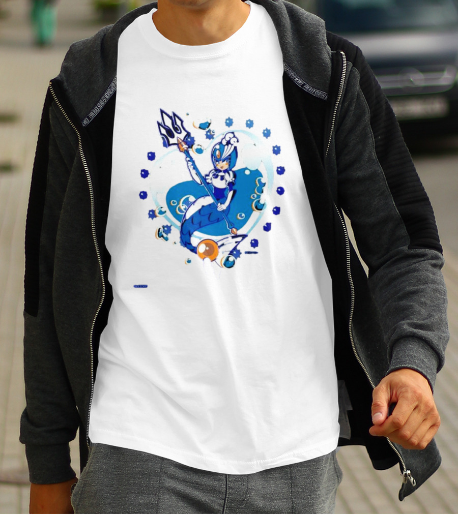 Splash Woman Mega Man Aqua Heart Capcom T-Shirt