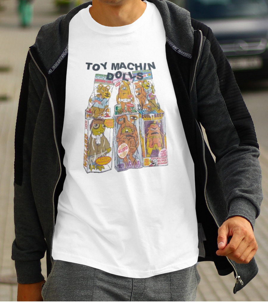 Toy Machine Dolls Evil Sect Blood Fobby Japan Super Heroes T-Shirt
