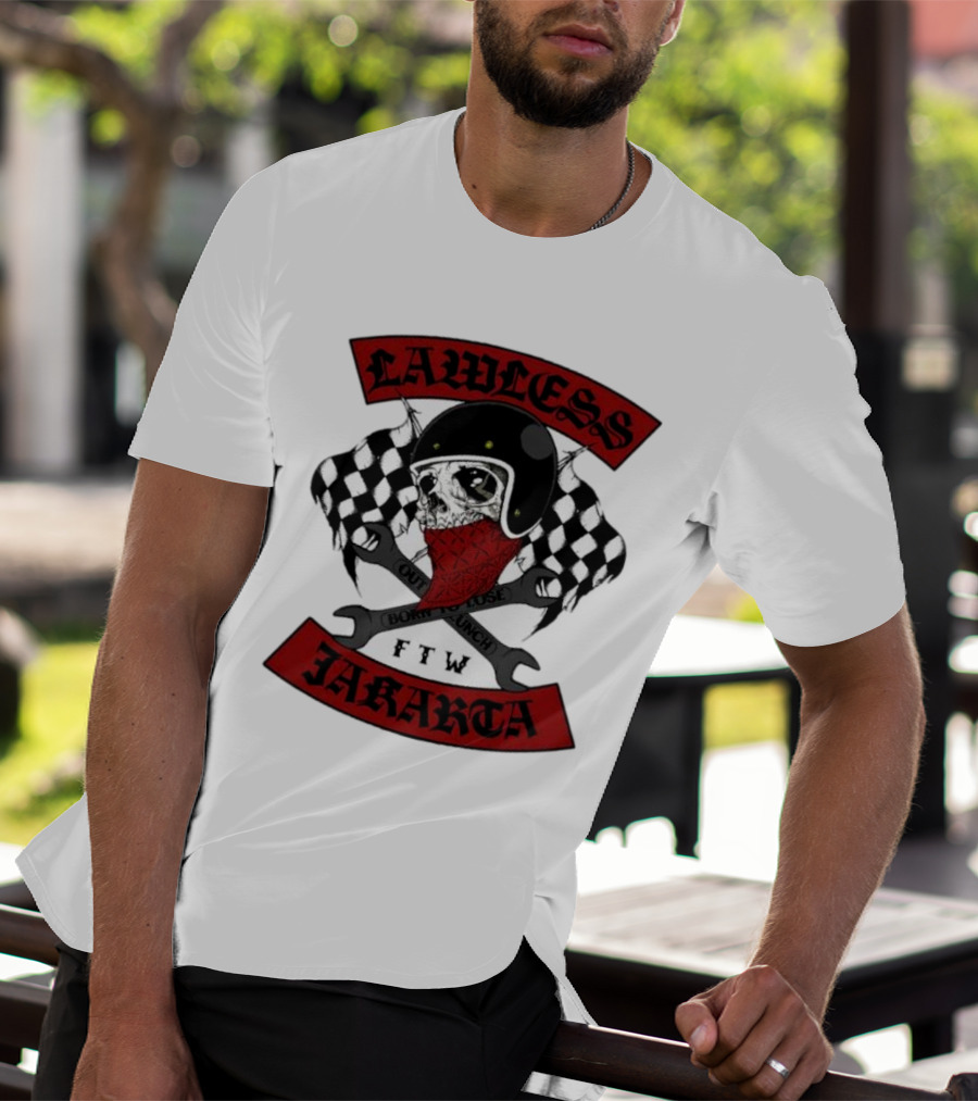 Lawless Jakarta FTW Outlaw Bones Punch Road Skull T-Shirt