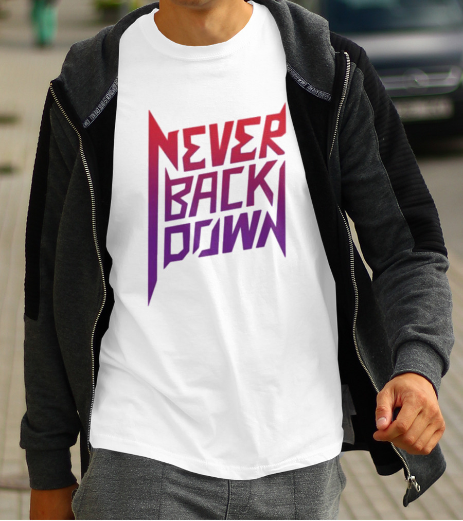 Nick Eh 30 Never Back Down Retro Gradient T-Shirt