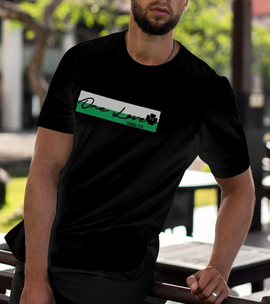One Love Glasgow Celtic Shamrock T-Shirt