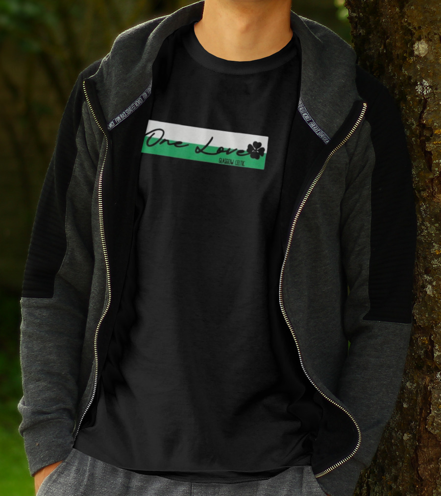 One Love Glasgow Celtic Shamrock T-Shirt