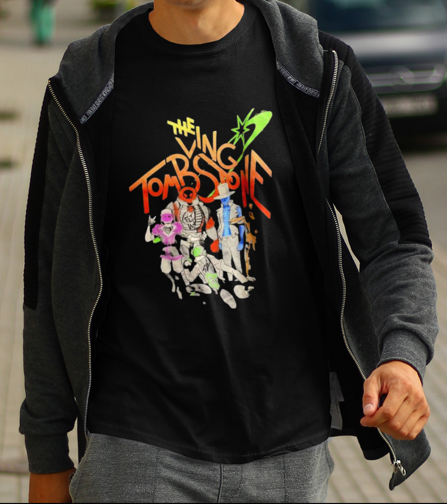 The Living Tombstone Characters And Logo With Colorful T-Shirt