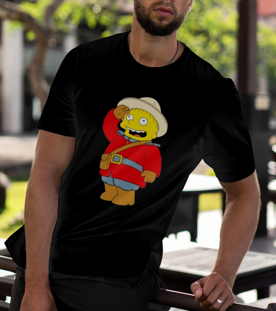The Simpsons Ralph Mountie Canada Costume T-Shirt