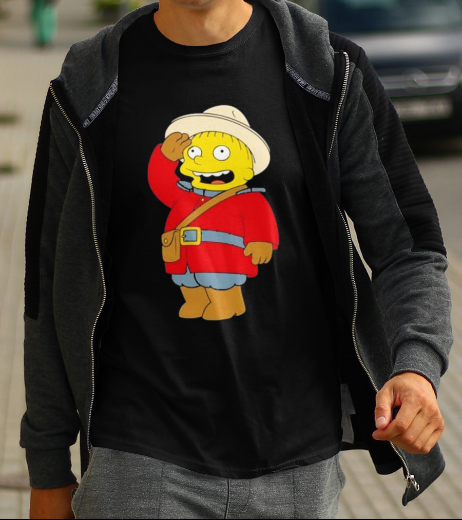 The Simpsons Ralph Mountie Canada Costume T-Shirt