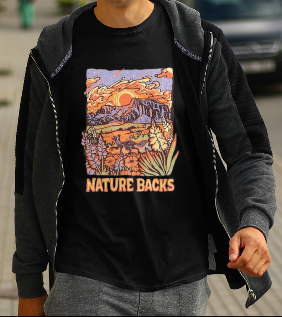 Nature Backs Vibrant Canyon At Sunset T-Shirt