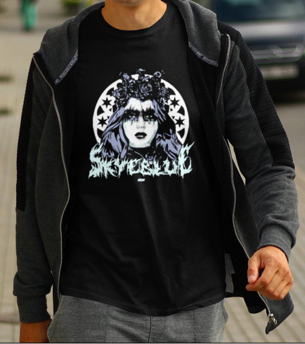 Skye Blue Choke Woman Roses Stars MDW T-Shirt