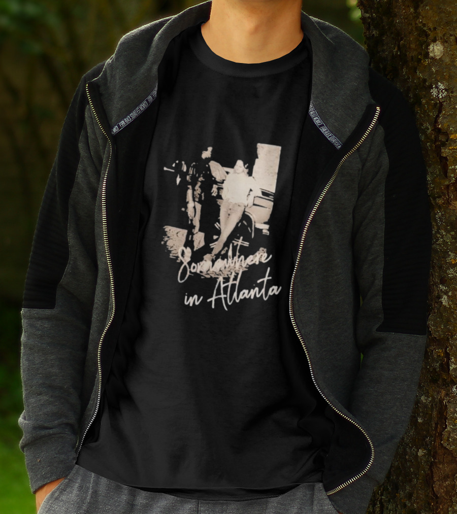Somewhere In Atlanta Retro Car Scene T-Shirt