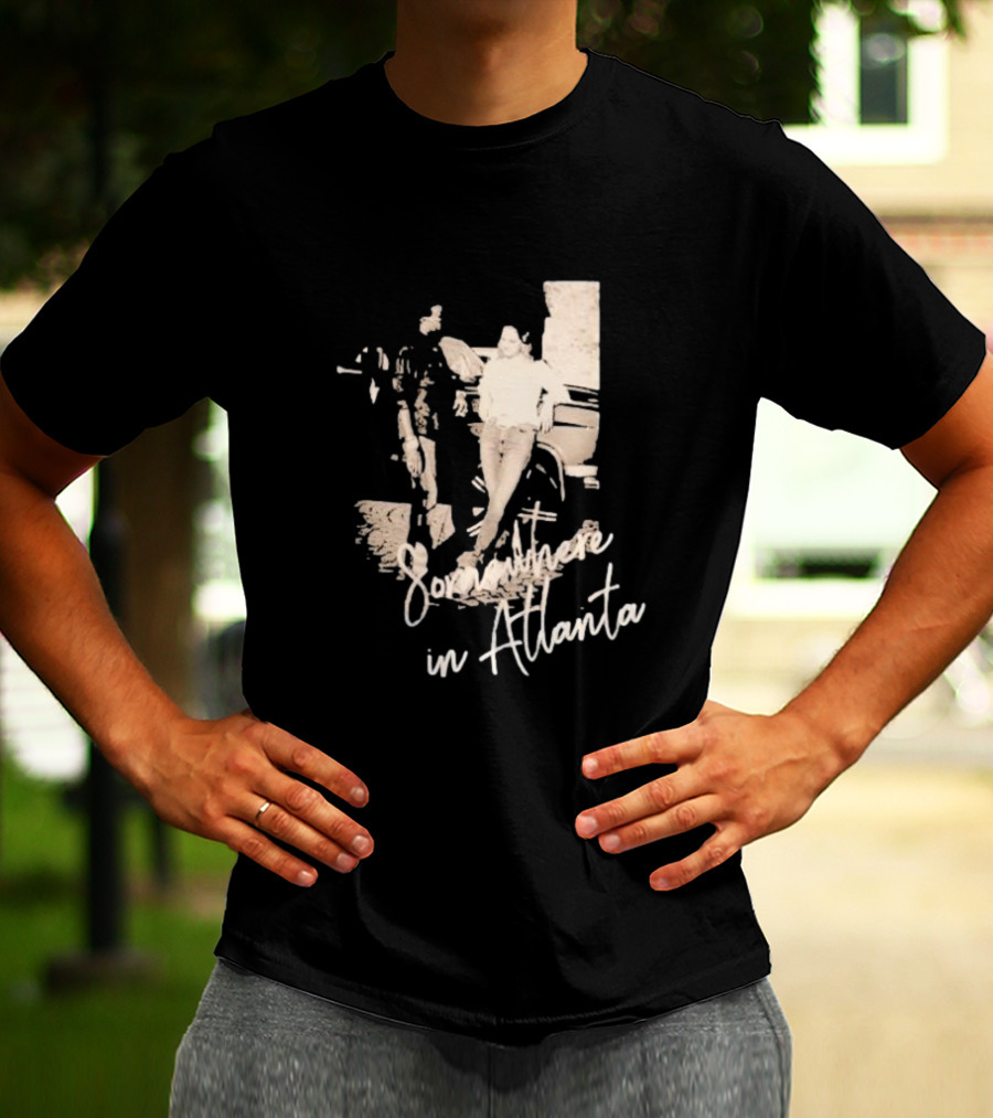 Somewhere In Atlanta Retro Car Scene T-Shirt
