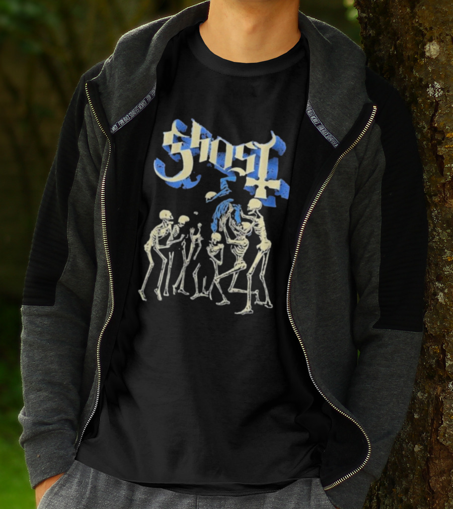 Ghost Band Skeletons Ritual Scene T-Shirt