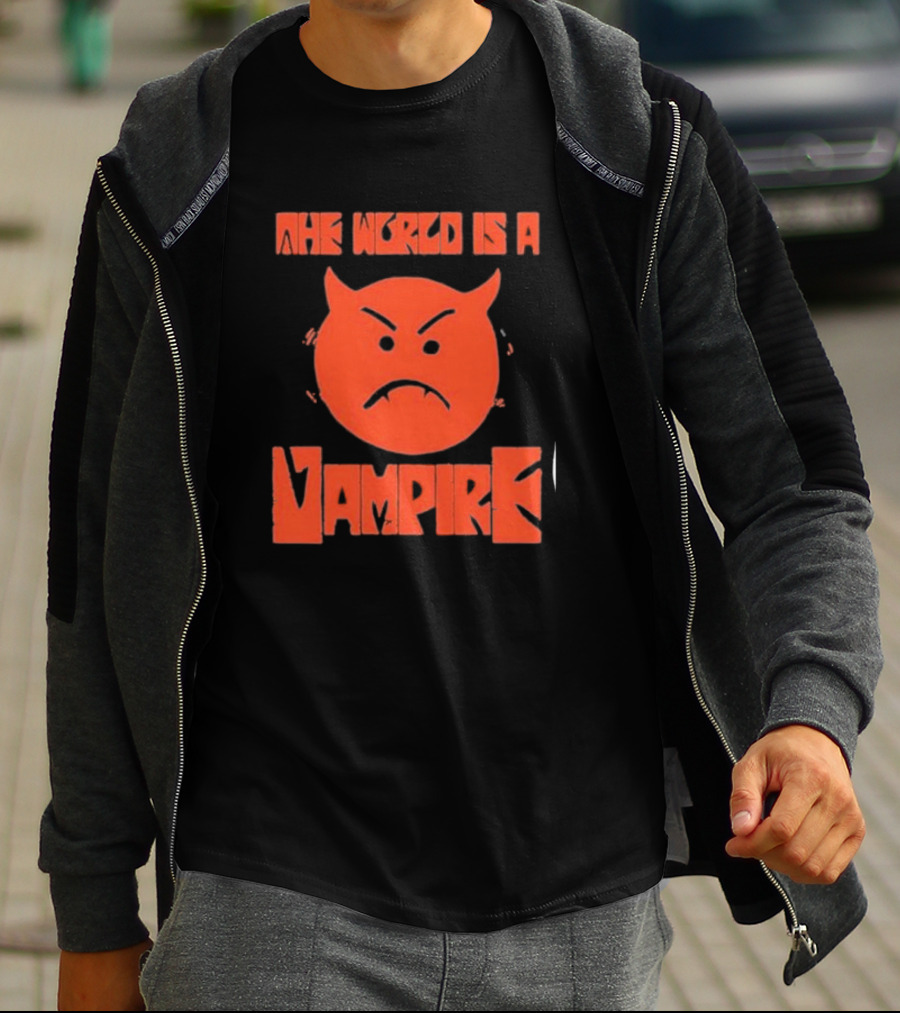 The World Is A Vampire Angry Red Devil Face T-Shirt