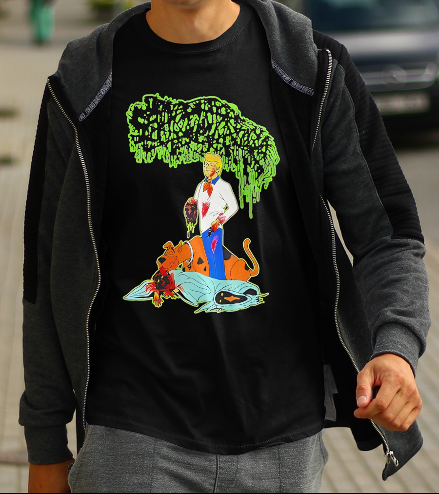 Sanguisugabogg Scooby Doo Fred Jones Horror Mashup T-Shirt