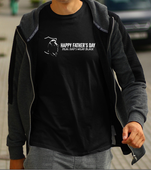 Las Vegas Raiders Happy Father’s Day Real Dad’s Wear Black T-Shirt