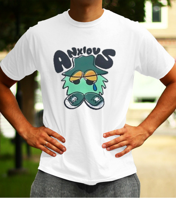 Anxious Tearful Character With Sunglasses And Hat T-Shirt