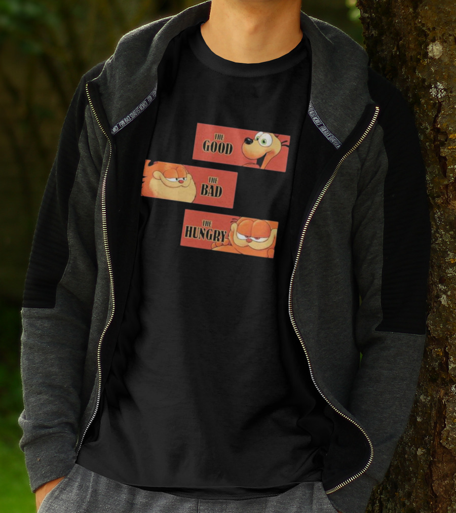 The Good The Bad The Hungry Garfield And Odie T-Shirt