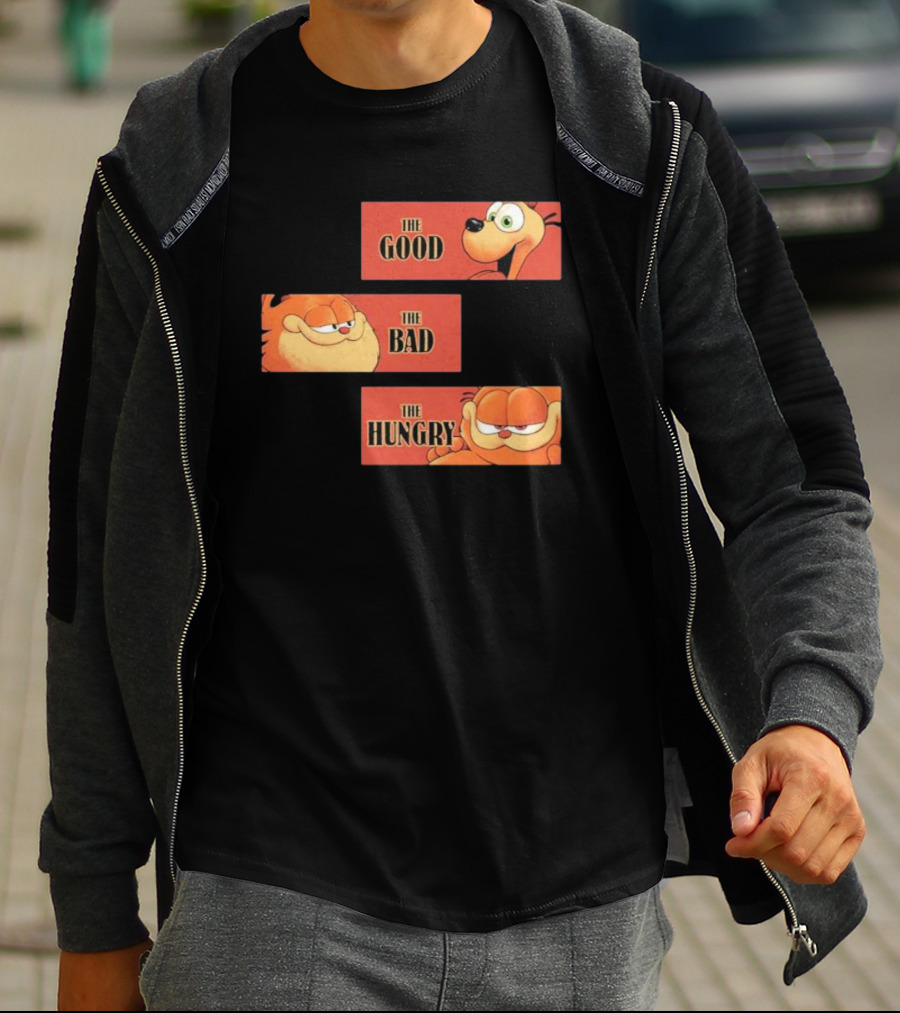 The Good The Bad The Hungry Garfield And Odie T-Shirt
