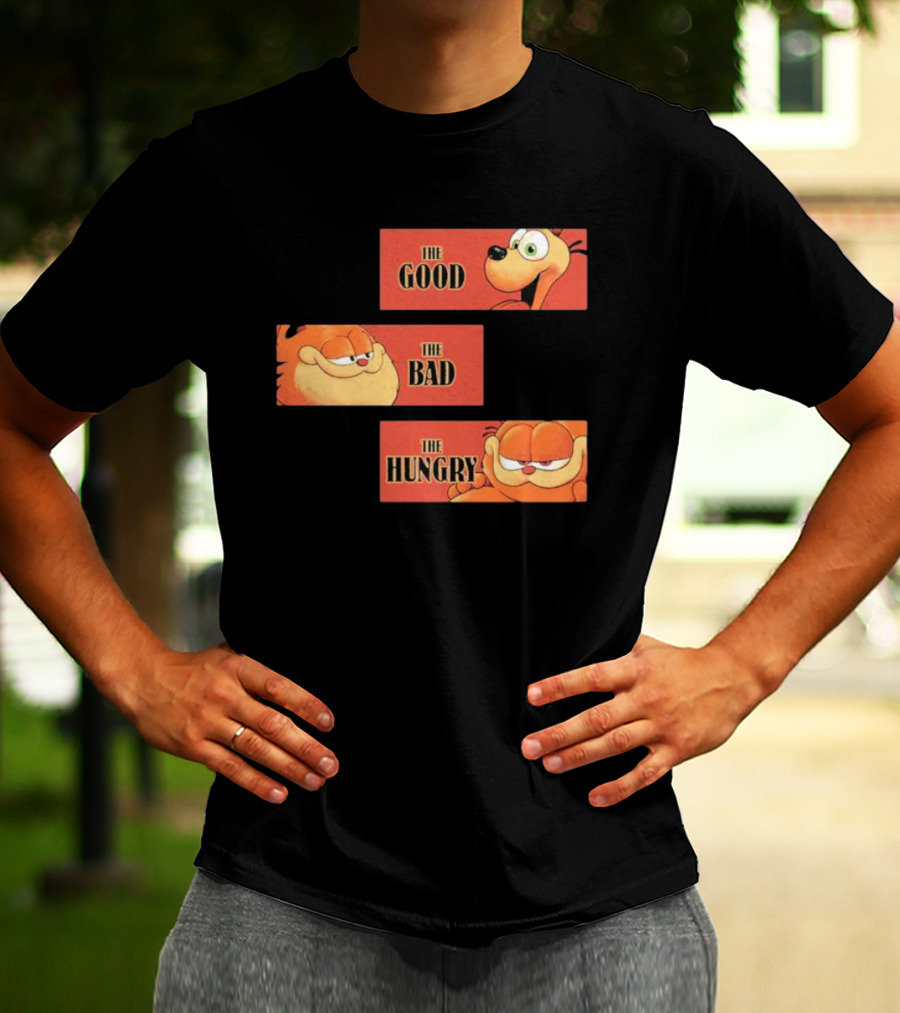 The Good The Bad The Hungry Garfield And Odie T-Shirt
